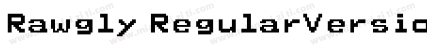 Rawgly RegularVersio字体转换
